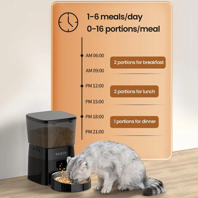 Automatischer Futterspender für Katzen